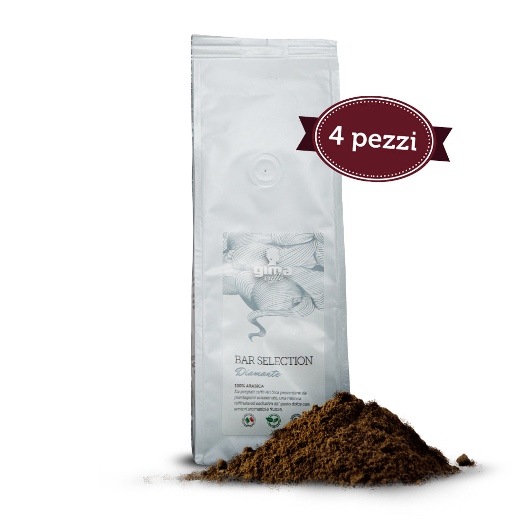 BOX MACINATO - 4 x 250GR MISCELA DIAMANTE 100% ARABICA