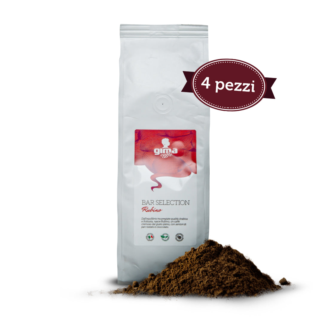BOX MACINATO - 4 x 250GR MISCELA RUBINO